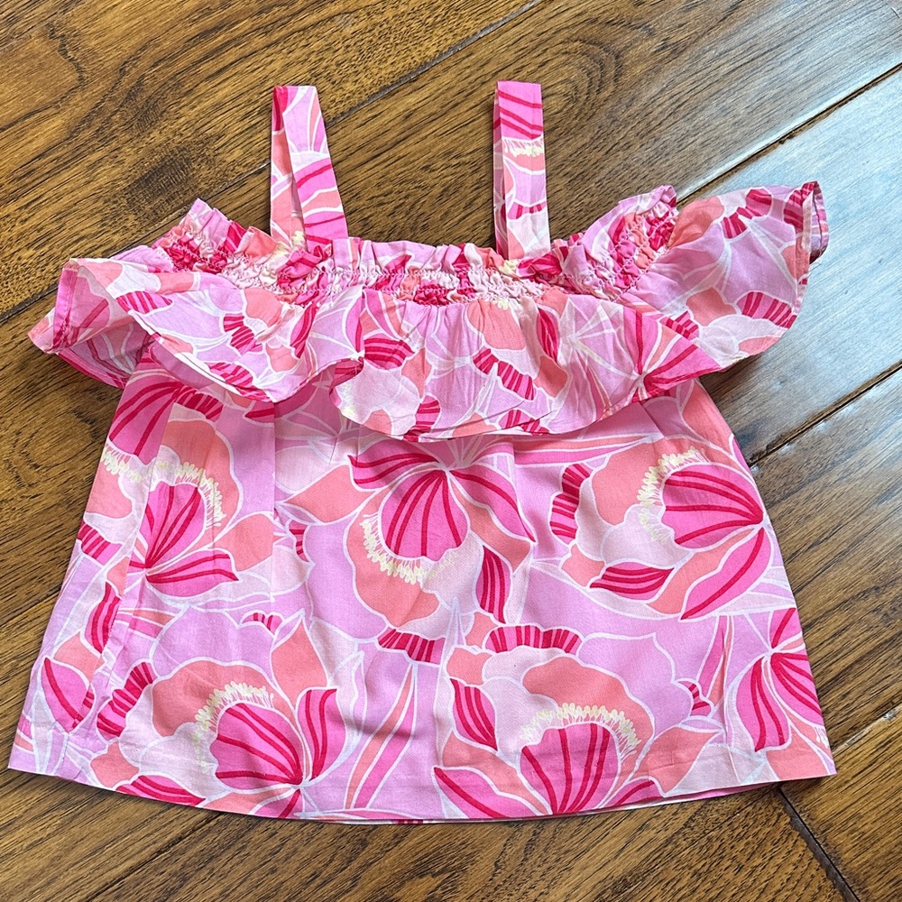 Pink Floral Kids Top